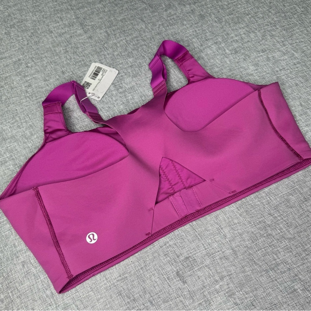 Lululemon Ultralu Square Neck Workout Bra D/DD Pow Pink Size 12 NWT - Picture 7 of 10